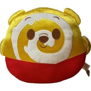Disney Winnie The Pooh Swirl Hunny Bun Cake Plush Pillow Yellow & Red Stuffed